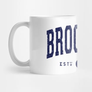 Brooklyn NY Distressed Retro Souvenir Mug